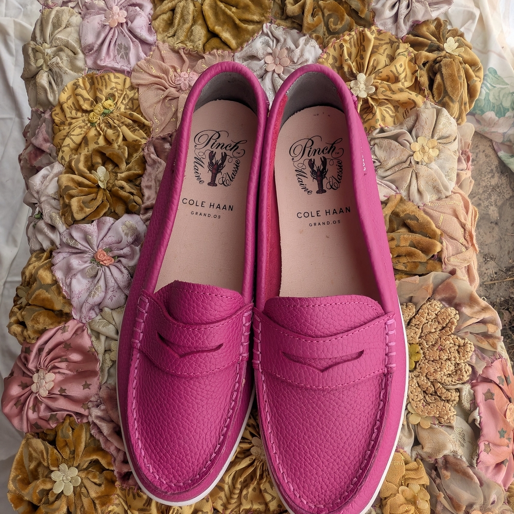 Cole Haan Pink Penny Loafers Classic Flats